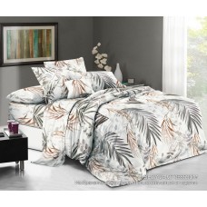 КПБ принтом Ветка пальмы бязь, Размер 1,5 сп. КПБ принтом Ветка пальмы бязь, Размер 1,5 сп.