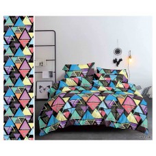 КПБ Треугольники полисатин, Размер 1,5 сп. 50*70