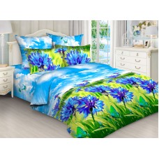 КПБ с васильками бязь, наволочки 70х70см, Размер 1,5 сп. КПБ с васильками бязь, наволочки 70х70см, Размер 1,5 сп.