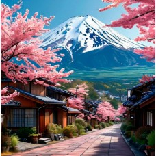 Декоративная наволочка "Гора в Японии. Фудзияма" 45х45 Декоративная наволочка "Гора в Японии. Фудзияма" 45х45